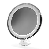 TROP Premium Kosmetik-Spiegel mit LED Beleuchtung und 5x Vergrößerung - - Make-Up Spiegel / Rasier-Spiegel / Reise-Spiegel / Illuminated Cosmetic Mirror / Make-up Mirror - mit 2 Jahren Geld-zurück-Garantie