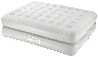 Aerobed Matelas d'Appoint Gonflable Surélevé avec Pompe Electrique Intégrée Amovible - 198 x 137 x 46 cm - 2 Personnes