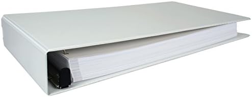 11x17 2" Ez Comfort Angle-D Locking Ring White Vinyl View Binder (522980)
