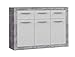 Produktbild FidgetGear KOMMODE 3-TRG. Sideboard HIGHBOARD SCHUBKASTEN Wohnzimmer Beton Weiss NEU Show One Size