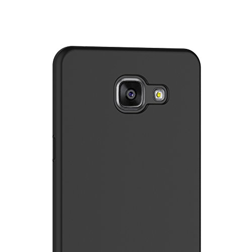 AICEK Funda Samsung Galaxy A3 2016  Negro Silicona Fundas para Galaxy A3 2016 Carcasa A310  4 7 Pulgadas  Negro Silicona Funda Case