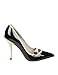 Produktbild DOLCE E GABBANA Damen Cd1100av2328l759 Schwarz Lackleder Pumps