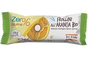 Fior di Loto Zer%glutine, Frollini all'arancia monodose bio, senza glutine, 30g