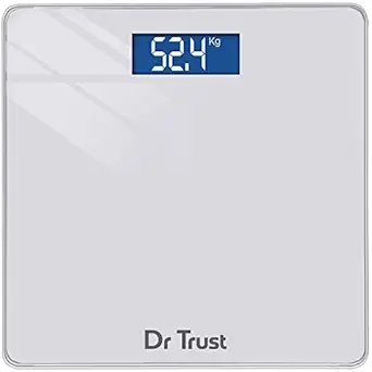 Dr Trust USA Elegance Personal Digital Electronic Body Weight Machine for Human Body 180kg Capacity Weighing Scale-514 (Quick Silver)?