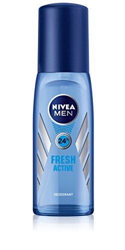 Nivea Men Deo Fresh Active Zerstäuber, ohne Aluminium, Doppelpack, (2 x 75 ml)