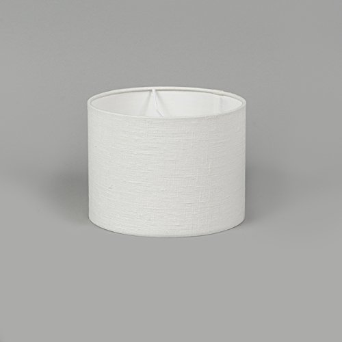 QAZQA Modern Polyester Lampenschirm 20/20/15 Zylinder weiß , Rund gerade Schirm Pendelleuchte, Schirm Stehleuchte, - 4