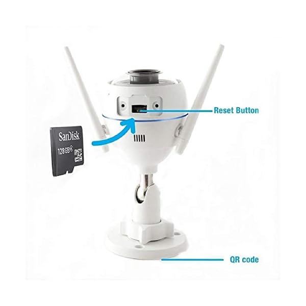 EZVIZ ezTube 1080P Cámara de Seguridad, Defensa Activa, Luz Estroboscópica Y Sirena, Dos Antenas Wifi Externas, Audio De 2 Vías, Servicio De Nube Disponible, Compatible Con Alexa, Google home y IFTTT - Imagen 5