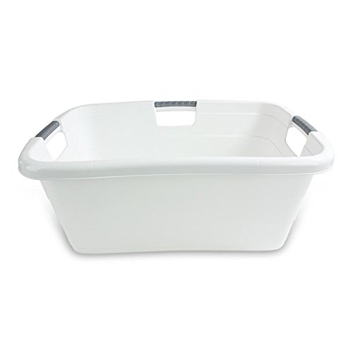 HC-Handel 930087 Wanne aus Kunststoff ergonomisch mit Griffen 40 Liter blau oder weiß - 6