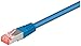 Produktbild Wentronic CAT 6-050 SSTP PIMF BLAU SB Patchkabel Kat 6 S - STP blau 0.5 m