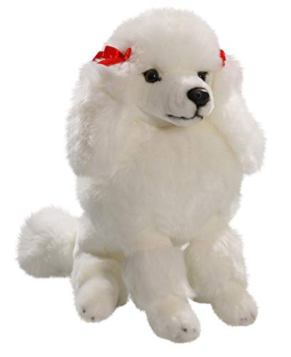 Preisvergleich Produktbild Carl Dick Pudel sitzend weiß aus Plüsch ca. 30cm 2968