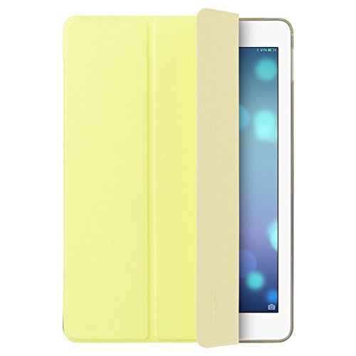 iPad Mini Hülle, ESR® Yippee Series Auto Aufwachen / Schlaf Funktion PU Ledertasche mit Durchschaubar Rückseite Abdeckung Schutzhülle für iPad mini 3/2/1 (Frühling Vanila) - 3