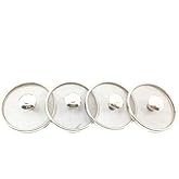Stainless Steel Small Round Net Lid/Cover to Cover Cup or Glass for Home and Kitchen-(Pack of-4)