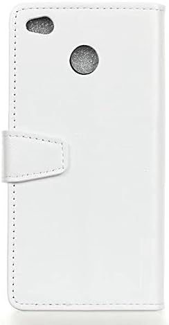 EKINHUI Case Cover Crazy Horse Texture Pattern Cover shell Magnetic Design PU Leather Stand Case with Wallet Card Slots For Xiaomi 4x ( Color : White )