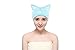 Produktbild BOMIEN Badetücher Haartuch, schnell trocknende Haarbinde, schnell trockenes Haar Handtuch Hut für Bad Spa Schwimmen, super saugfähige Mikrofaser Dusche Hut Magic Drying Wrap, Katze Ohr Form (Blue)
