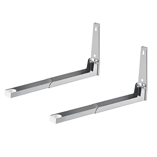 Teamyy Universal Halter Mikrowellenhalterung Wandhalterung Küchenwandhalterung Faltbare Stretch Regal Scalable Halter aus Stainless Steel bis 40Kg - 3