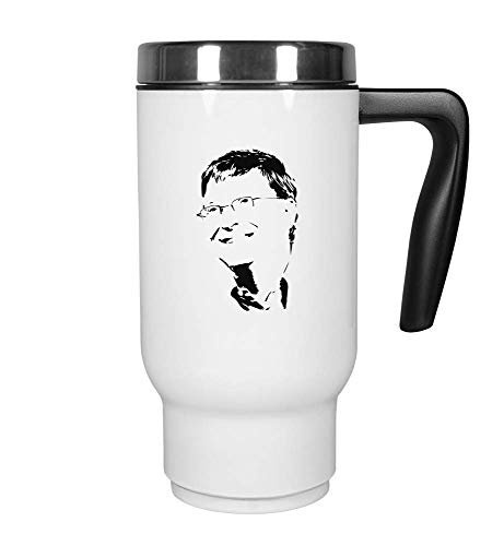 IDcommerce Famous Philanthropist Tech Leader Portrait Tazza da Viaggio Isolata per tè da caffè 400ml