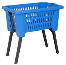 laundry basket on legs