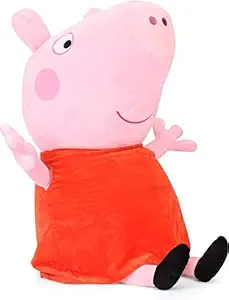 Exello Peppa George Pig Stuffed Soft Toy Lovable Toys for Kids, Birthday Gift for Girls/Boys (Size: 25cm )
