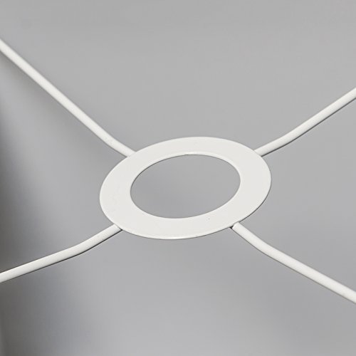 QAZQA Klassisch / Antik / Landhaus / Vintage / Rustikal / Modern / Polyester Lampenschirm 30cm quadratisch SU E27 hellblau , Quadratisch konisch Schirm Pendelleuchte - 5