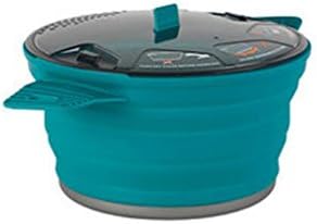 MXJ61 Cooking Pot Camping Outdoors Silica Gel Fold Kettle ( Size : 2.8l )