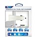 Produktbild FX Factory Powabud Kfz-Lade-Set mit verschiedenen Anschlüssen (Micro-USB / 30-polig / 8-polig) für Smartphones/Tablets / Navigationsgeräte/GPS-Empfangsgeräte/Blitzgerät-Detektoren, 2.100 mAh, Weiß
