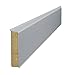 Produktbild Kransen-Floor Cubu Flex Life lichtgrau - 40mm hohe Holzkernsockelleiste mit Polyblend-Ummantelung für Vinylboden, Laminat und PVC Abschlussleiste Wandabschlussprofil Paket a 25m