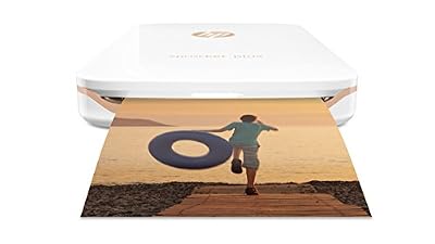 HP Sprocket Plus Imprimante Photo portable (Bluetooth, Impression Couleur sans Encre 5,8 x 8,6 cm) Blanc