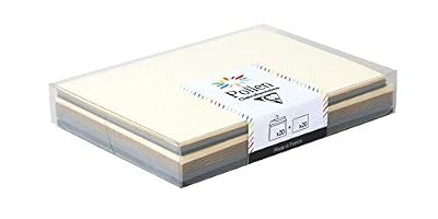 Clairefontaine Coffret Pollen uni, 20 env. C6 + 20 cartes 110x155, ass. Casual