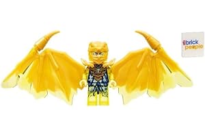 LEGO Ninjago Crystalized: Jay Golden Dragon Minifig with Nunchucks of Lightning