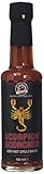 Escorpión Scorcher salsa de chiles calientes - Hecho con frescos Trinidad Scorpion Moruga Chiles 150ml