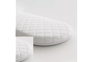 FOAM & UPHOLSTERY WAREHOUSE Extra Thick Moses Basket Mattress | Comfy Classic Foam for Mother Nurture Pram Baskets | Premium Baby Support 65cm x 28cm x 4cm