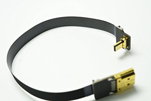 Neue schwarze FPV HDMI Kabel Micro Schnittstelle zu Standard-Schnittstelle für Gopro Sony A7RII A7SII A6500 A9 A6300 (eine umgekehrte Sockel A6000) 90 Grad DJI 20CM - 6