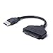 Price comparison product image Fxhu.00009 Sata Usb3.0 Adapter Cable Converter for 2.5 Inch HDD Hard Disk Laptop Sata Adapter Cable USB 3.0 to Sata22P 0.2M Black
