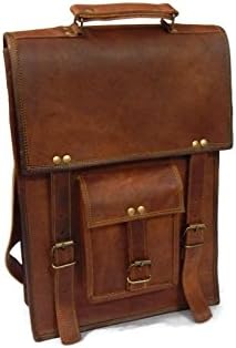Fastyl Handmade 15โ Madi Real Leather Messenger Laptop Cross Body Bag Suitcase Briefcase Vintage Brown Unisex