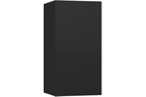 vidaXL Mueble para TV Colgante Soporte Armario Aparador Estante Salón Sala de Estar Decoración Entretenimiento de Contrachapada Negro 30,5x30x60 cm