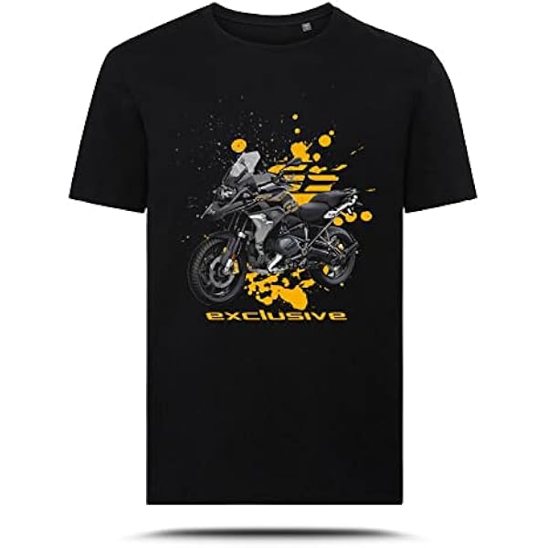 Maglietta BMW R 1250 GS ADV Triple Black - T-Shirt Uomo 100% Cotone