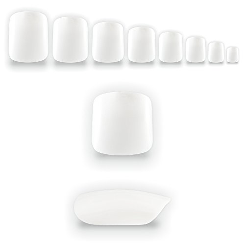 NAILFUN 500 Full Cover Toe Nails in Pouch - Natural White