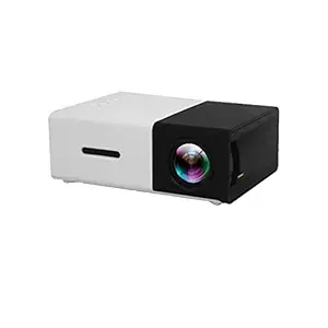 Sanyipace Mini Projector, Portable Full Color LED LCD Video Projector for Children Present, Video TV Movie, Party Game, Outdoor Entertainment ?Black&White?