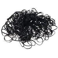 Pack of 100 Latest Disco Hair bands | Disco Hair Rubber Bands For Women | Hair bands for Girls (Black)