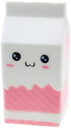 Decompression Toy, Lishy Squishy Jumbo Cartoon Cat Hamburger Scented Slow Rising Exquisite Kid Soft Toy (Yogurt Bottle)