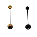 Phenovo 2 Pieces New Motorcycle Front Axle Slider Frame Sliders Anti Crash Protector for Kawasaki V650 Gold/Black RS.4380.00