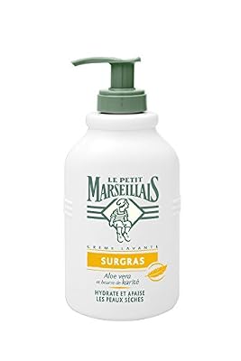 Le Petit Marseillais Crème Lavante Surgras/Aloe Vera/Beurre de Karité 300 ml Lot de 3