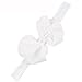 Bellazaara White Chiffon Bowknot Headband For Baby Girls RS.145.00