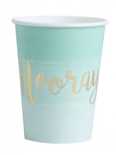 Pick and Mix - Mint & Gold Foiled Hooray Paper Cups