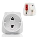 Produktbild RUHRBASIS Reiseadapter Adapter Stecker Reisestecker EU Deutschland (2-Pin) auf England (GB 3-Pin) für England | Schottland | Wales | Irland usw. - weiß