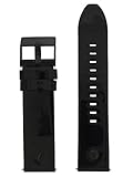 Diesel Uhrband Wechselarmband LB-DZ5584 Ersatzband Leder 22 mm Schwarz
