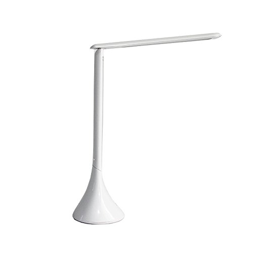 Preisvergleich Produktbild Stoog® 2W dimmbare LED Schreibtischlampe, faltbare augenpflegende Leselampe, 3 stufige Helligkeit, nachladen mit USB, um 180 Grad justierbarer Schreibtisch Leselampe für Kinder, Haus, Büro-Verwendung; Farbe:weiß