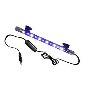 Pawing Multicolor Changing Aquarium Fish Tank Waterproof iP68 Rated Light Fully Submersible Decorative Lamp with Multi Mode (Up to 2 Feet Aquarium) (Blue & White, 27 cm Length)