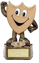 3.75" Childrens Shield Man Trophy Award with Free Engraving up to 30 Letters A1029