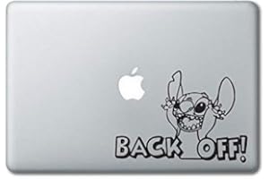 VISITECH Stitch Backoff Disney Printed Clear Vinyl Decal Sticker Compatible with Apple MacBook Pro Air 11" 12" 13" 15" All Years Laptop Trackpad Keyboard (13" Macbook (All Models))